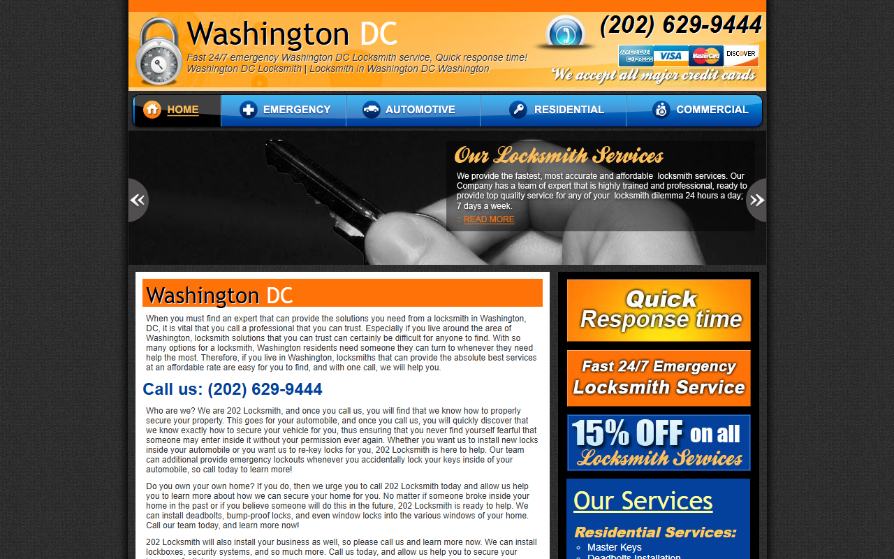 202locksmith.com screenshot