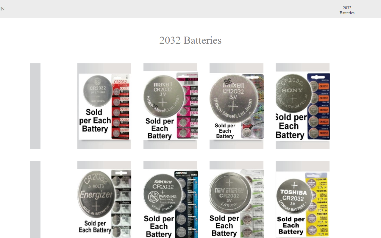 2032batteries.com screenshot