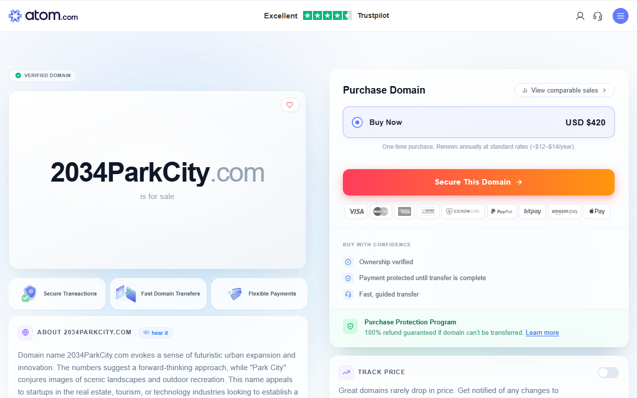 2034parkcity.com screenshot