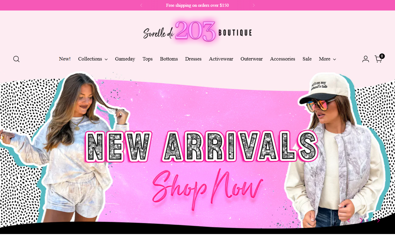 203boutique.com screenshot