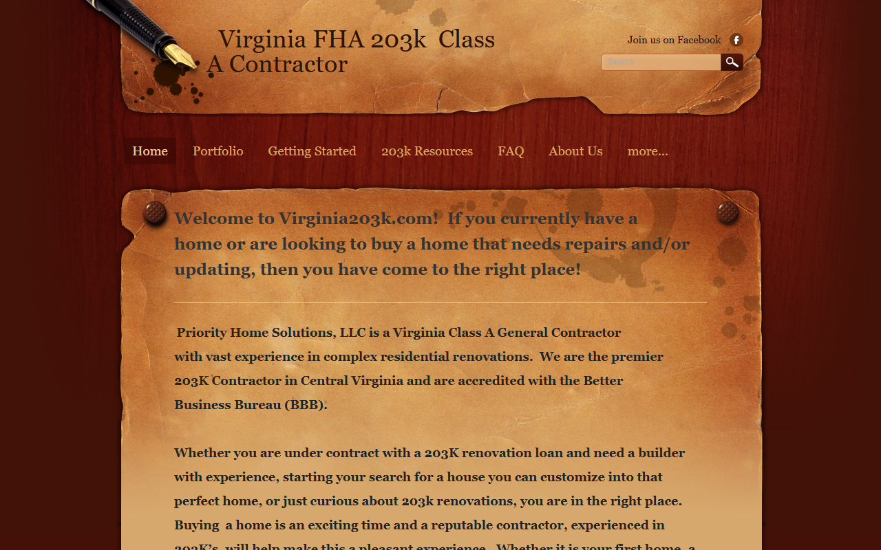 203kchesterfield.com screenshot