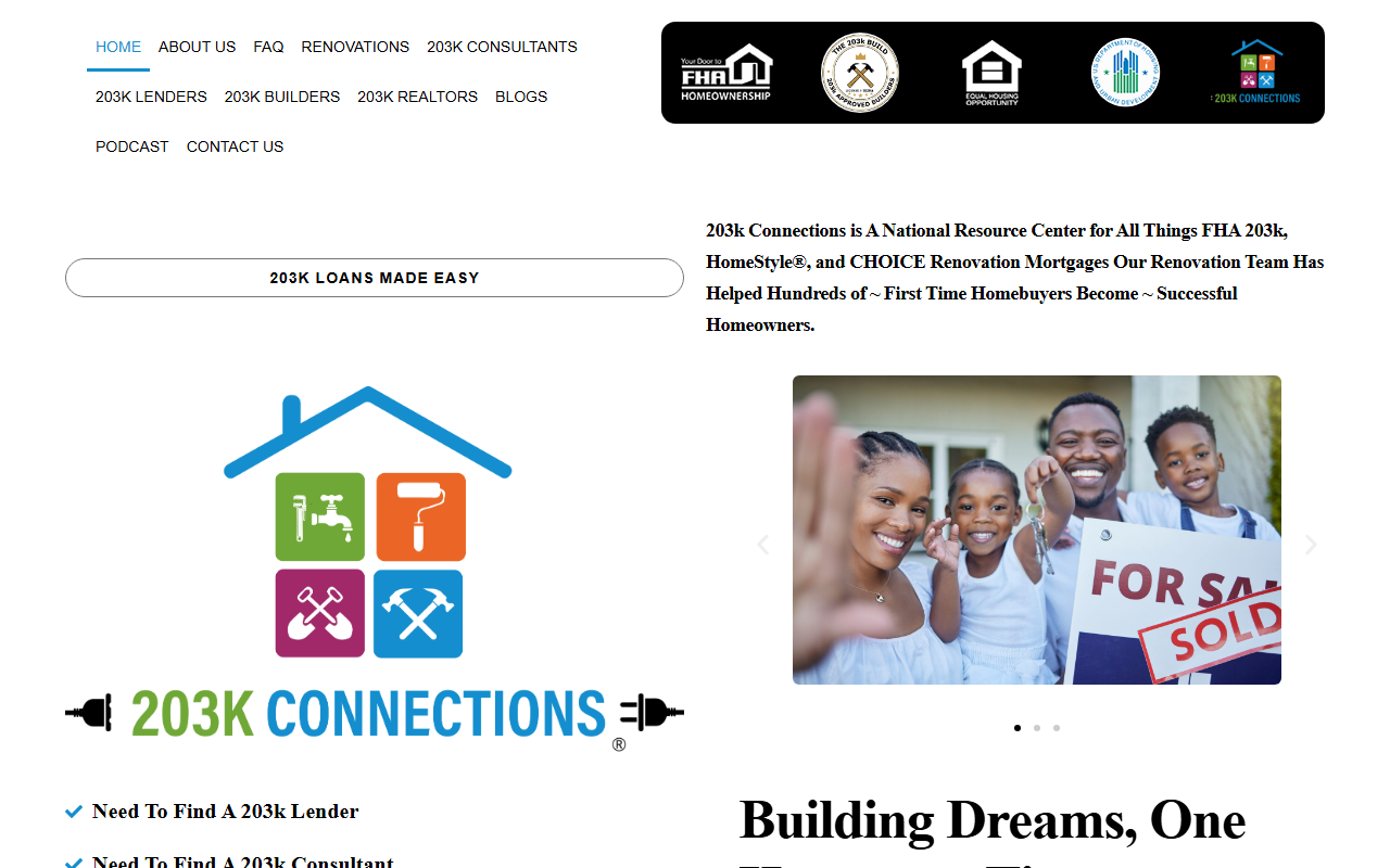 203kconnections.com screenshot
