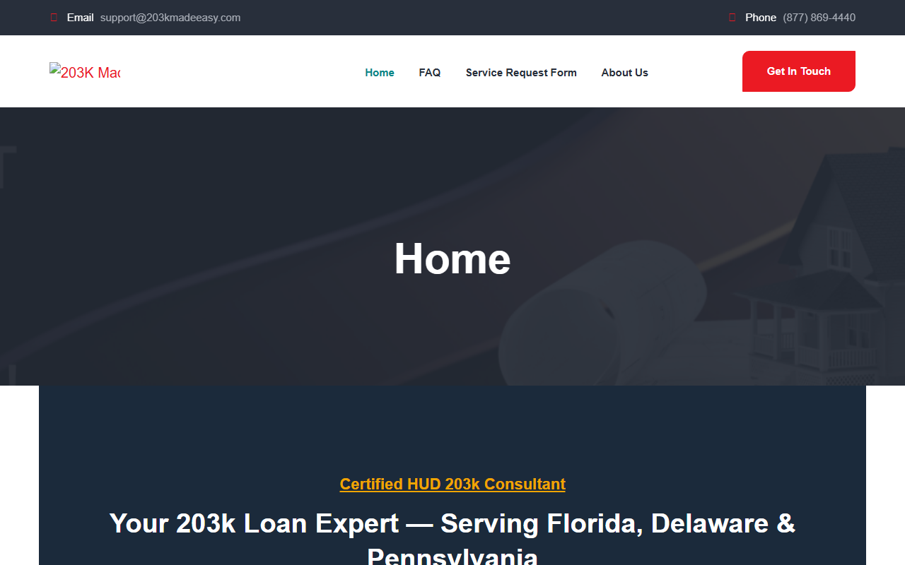 203kmadeeasy.com screenshot