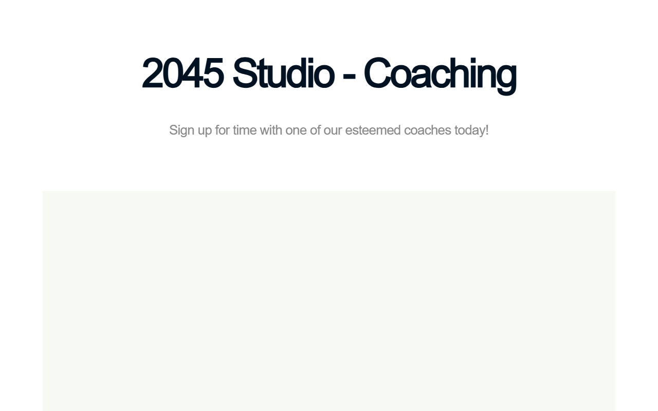 2045coaches.com screenshot