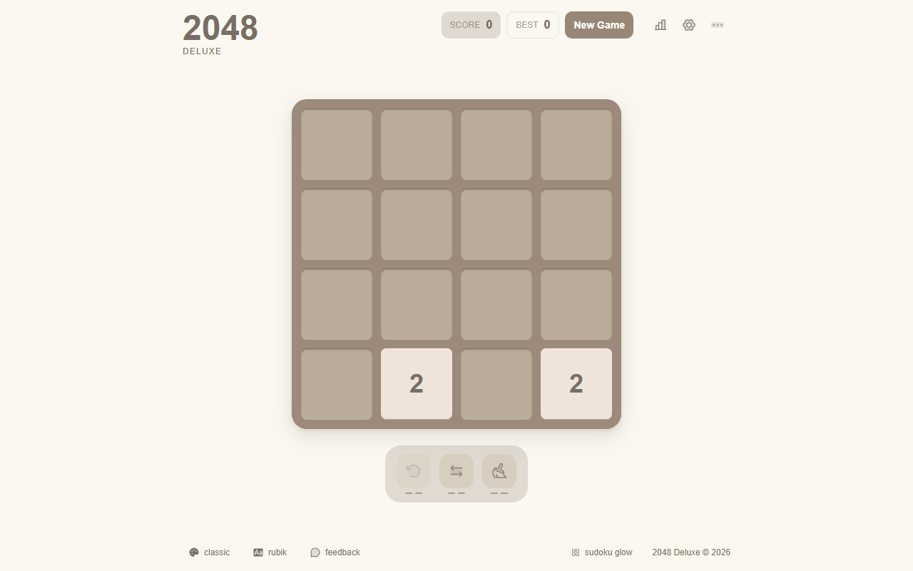 2048deluxe.com screenshot
