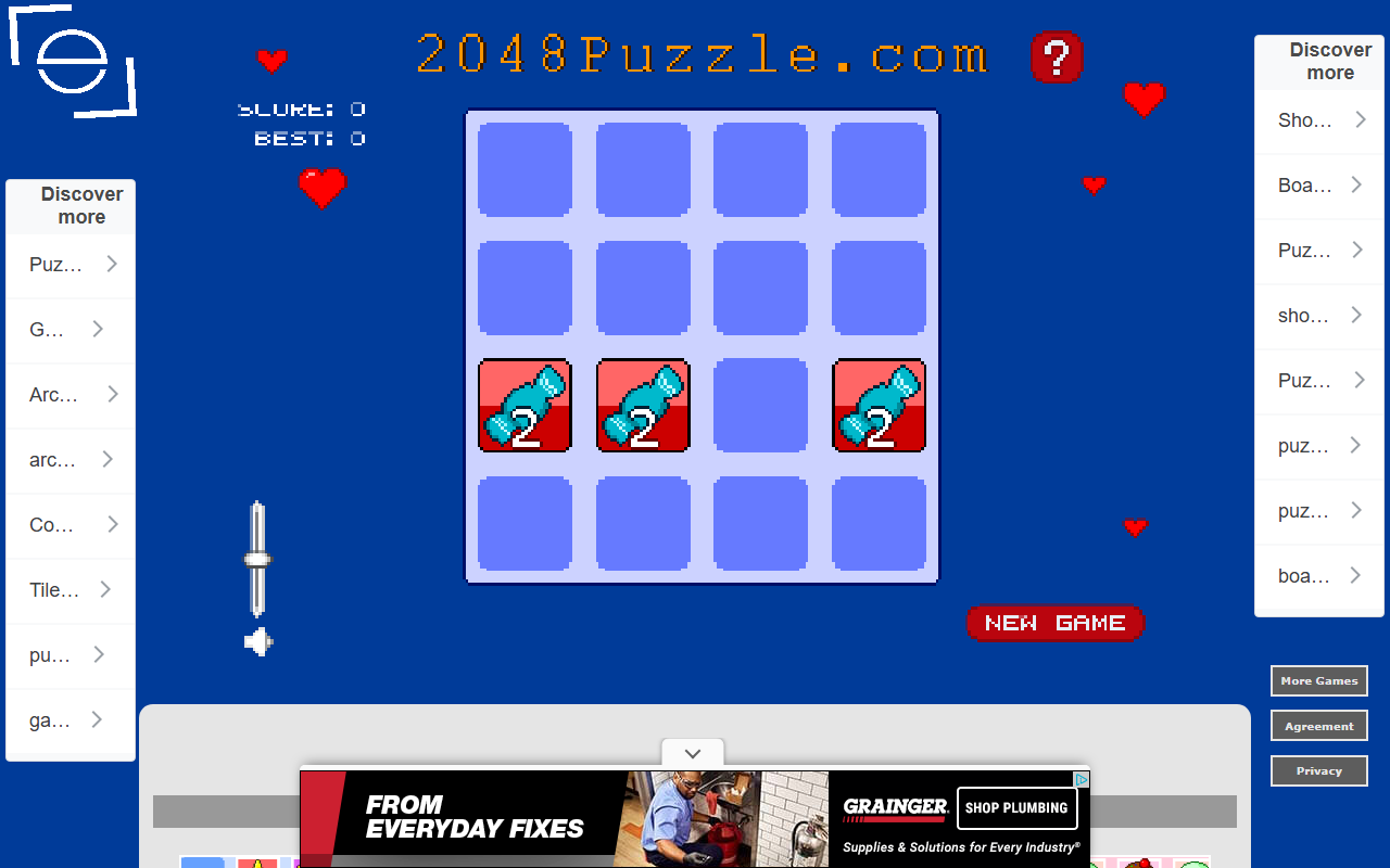 2048halloween.com screenshot