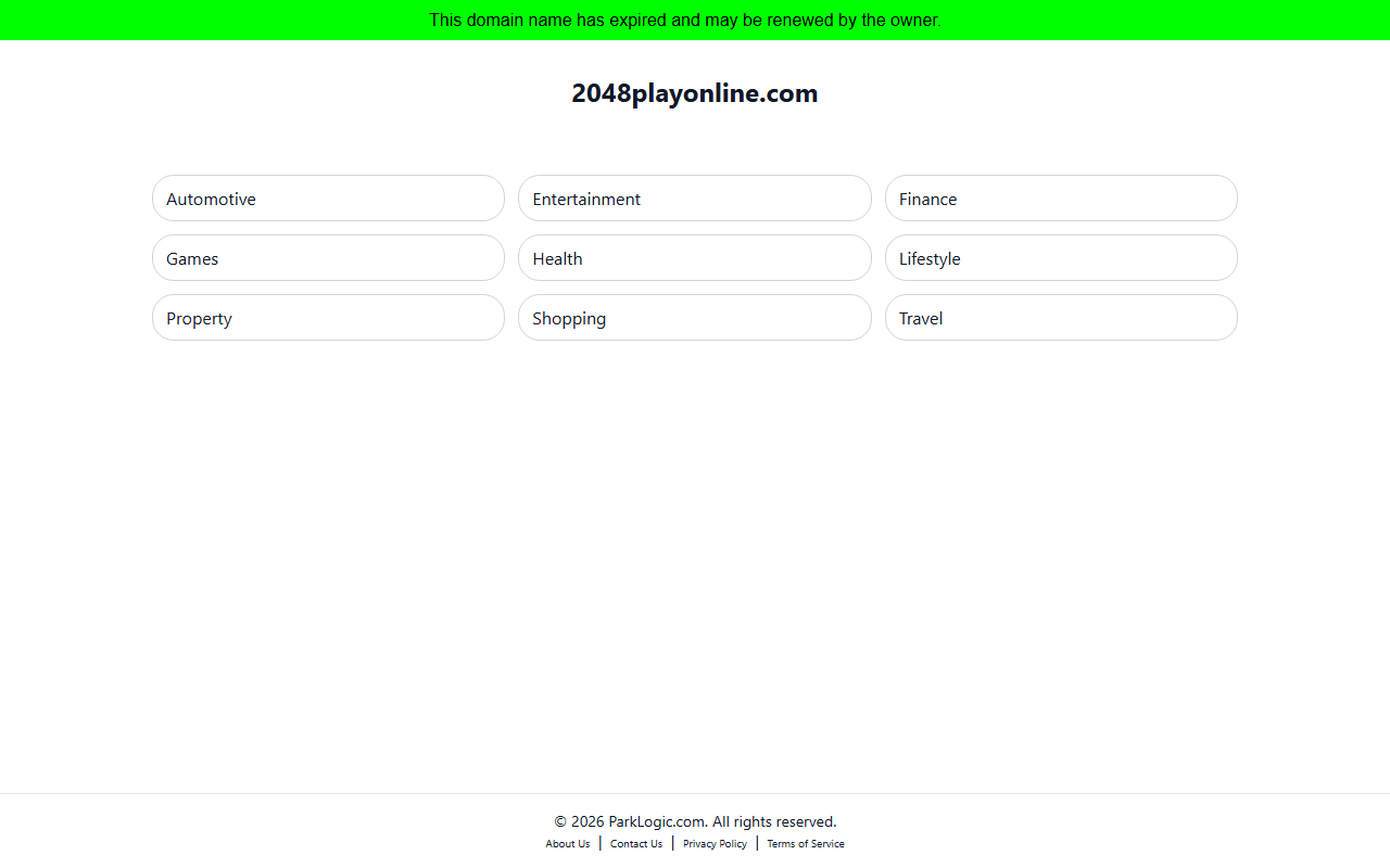 2048playonline.com screenshot