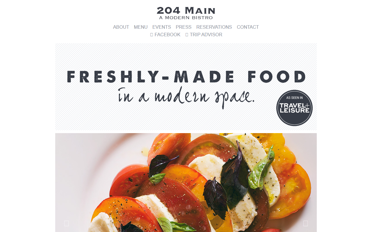 204mainbistro.com screenshot