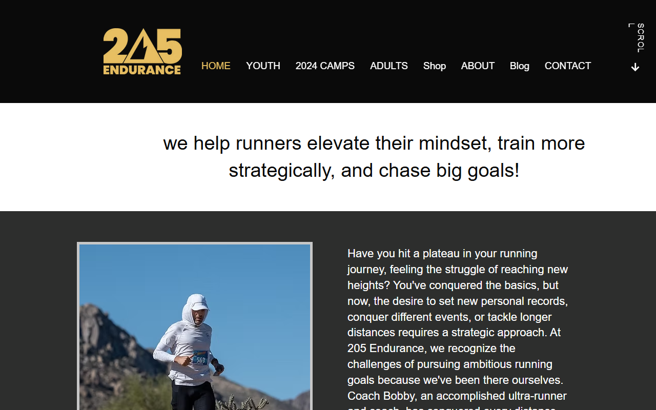 205endurance.com screenshot