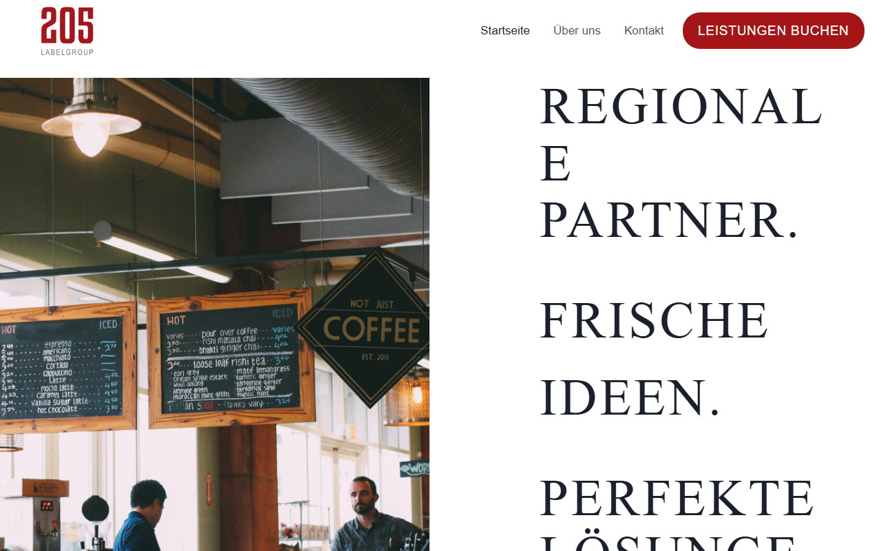 205labelgroup.com screenshot