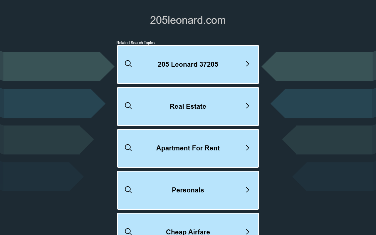205leonard.com screenshot