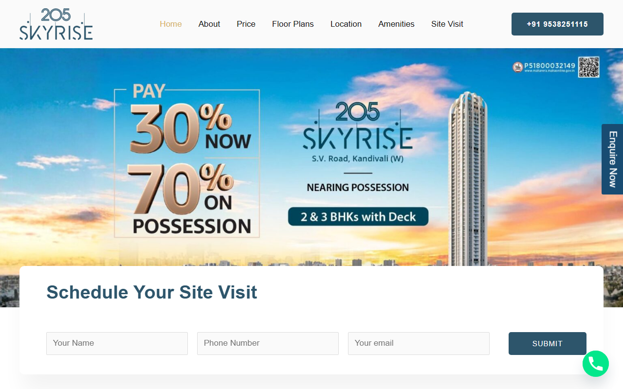 205skyrise.com screenshot