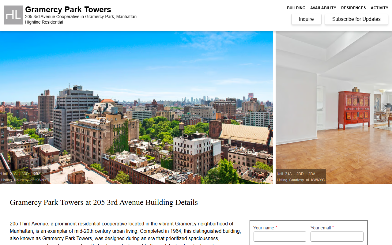 205thirdavenue.com screenshot
