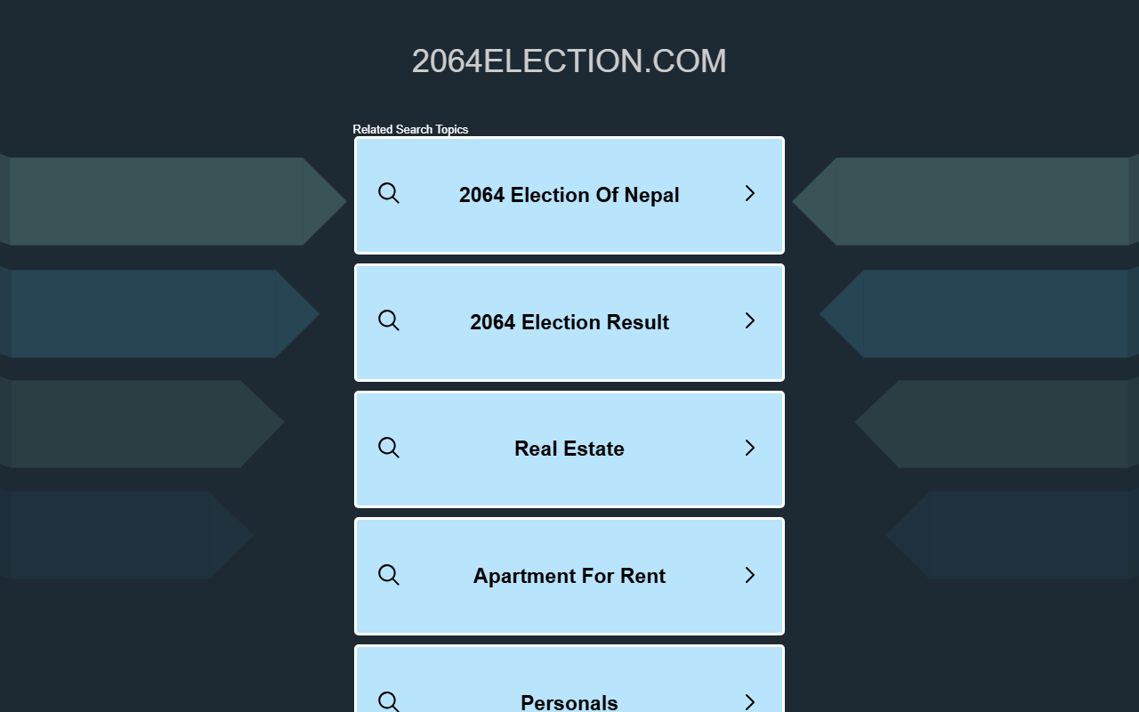 2064election.com screenshot