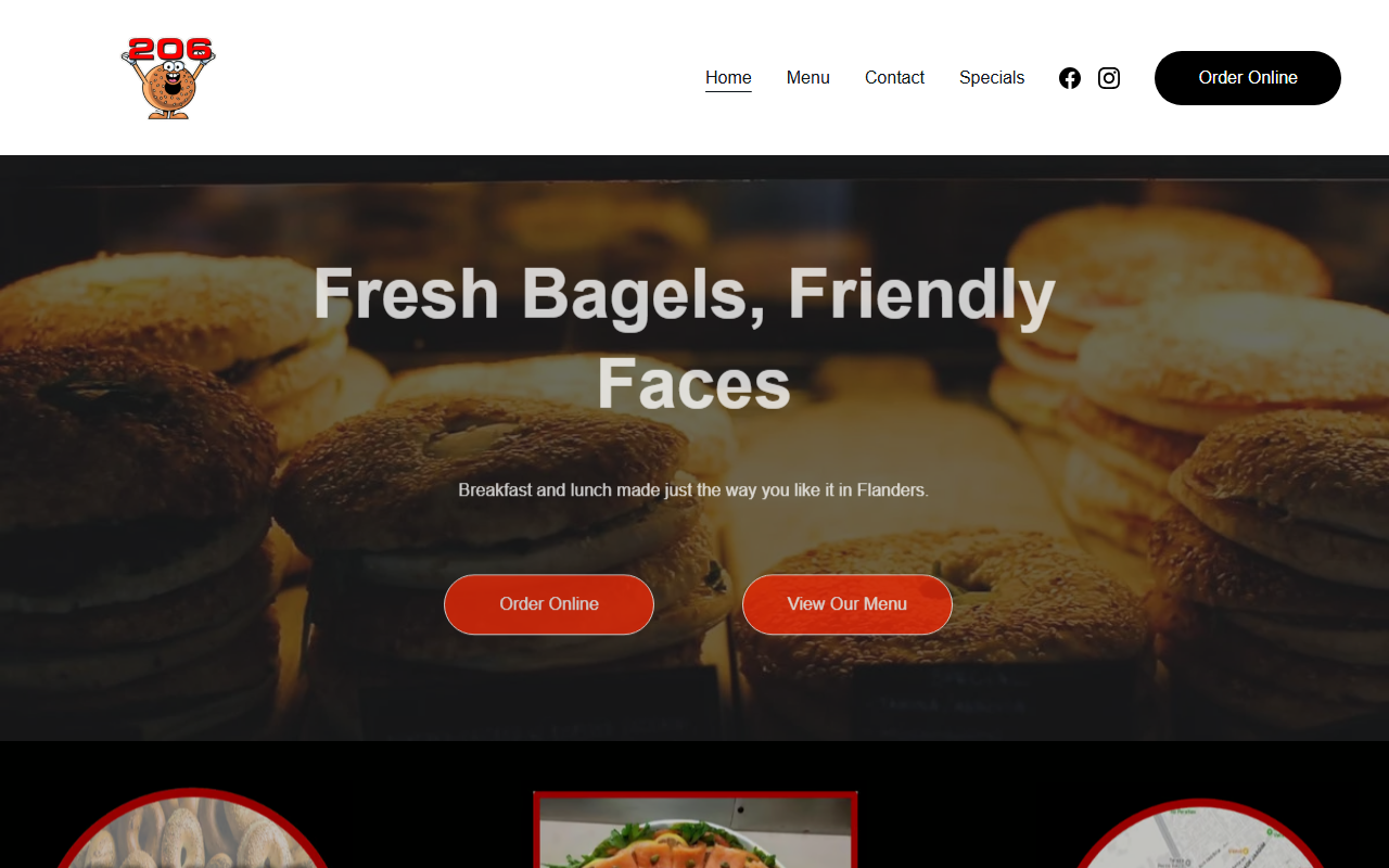 206bageldeli.com screenshot