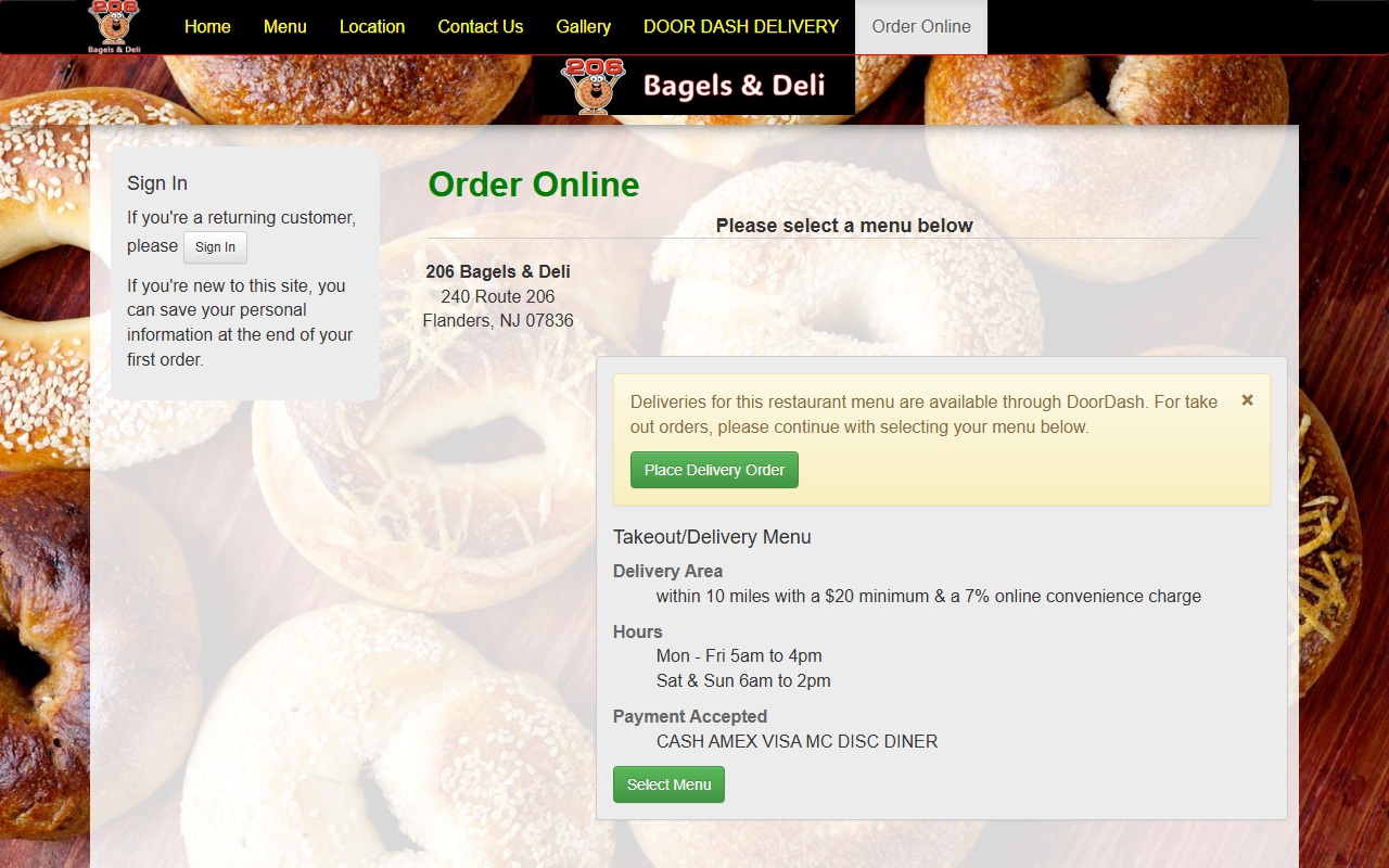 206bageldelitogo.com screenshot