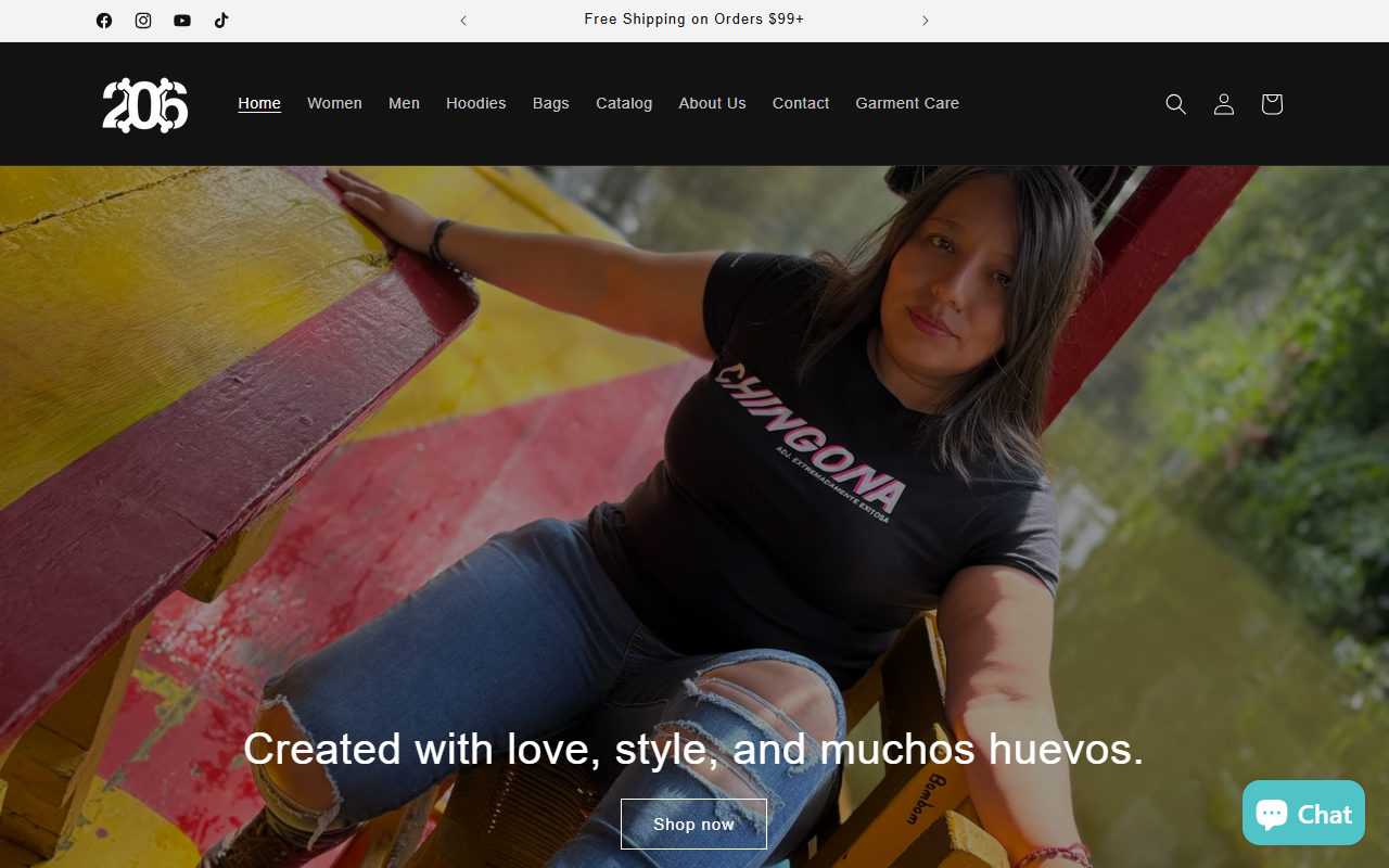 206bonesbrand.com screenshot