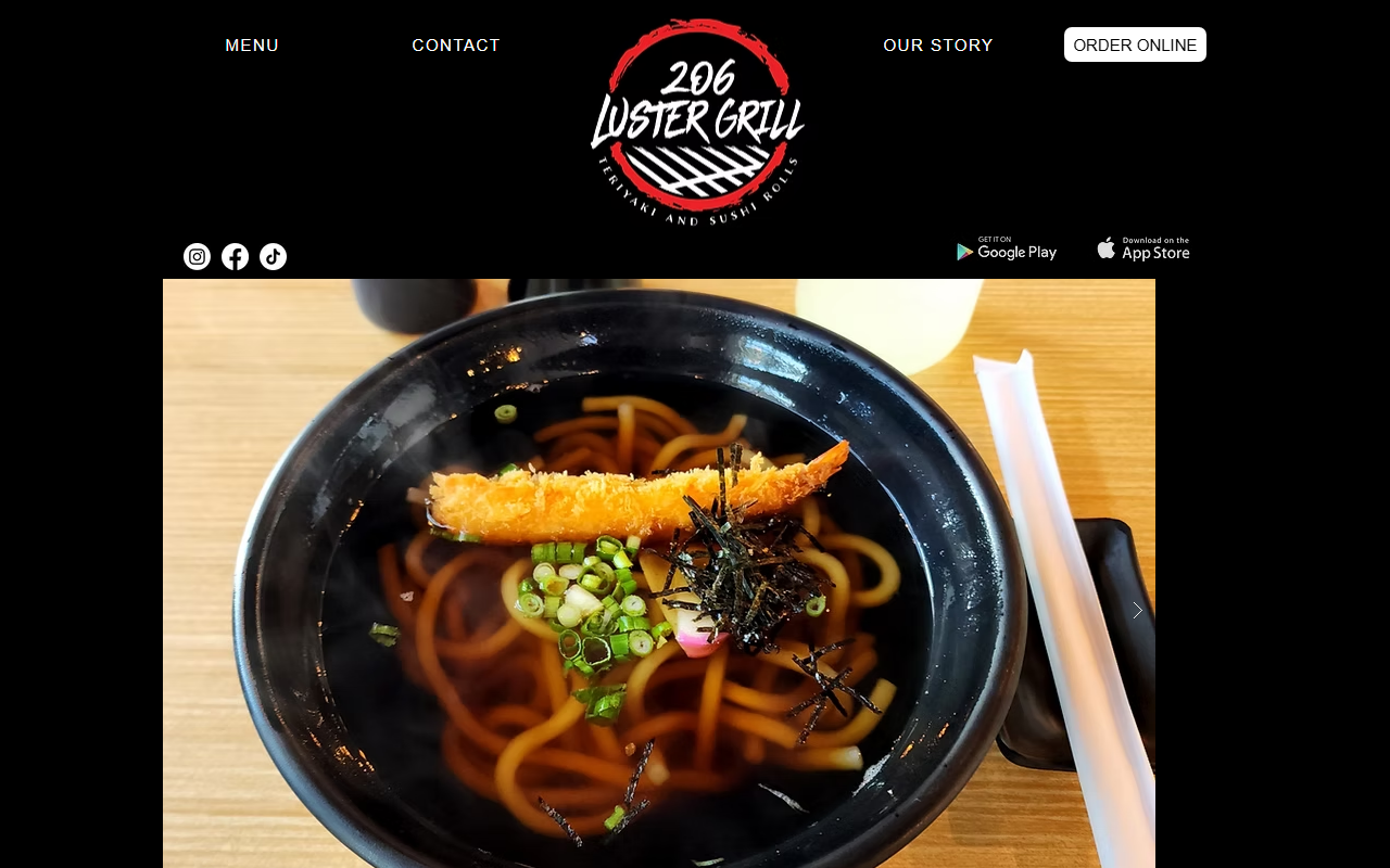 206lustergrill.com screenshot