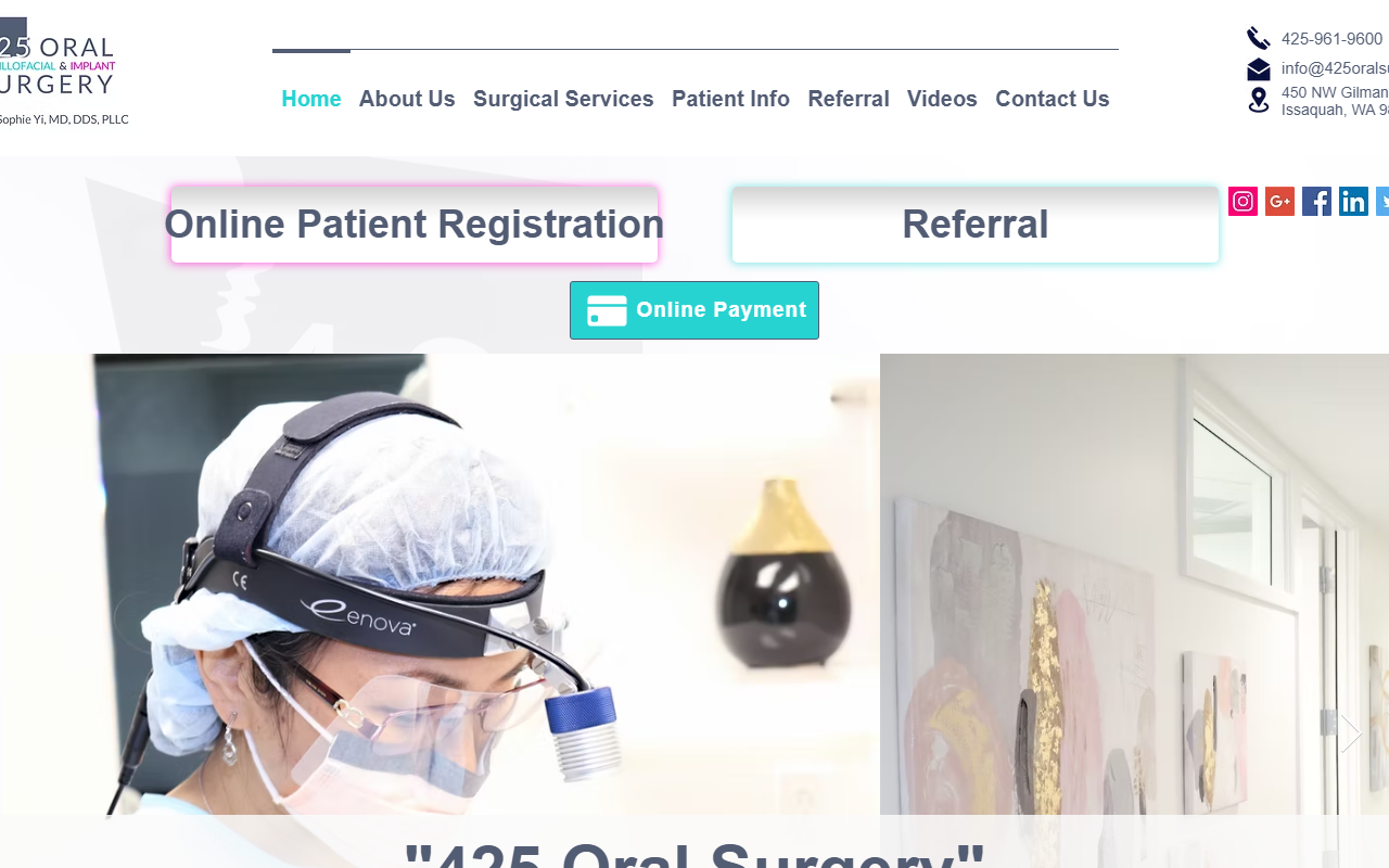 206oralsurgery.com screenshot