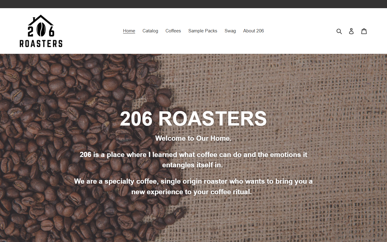 206roasters.com screenshot