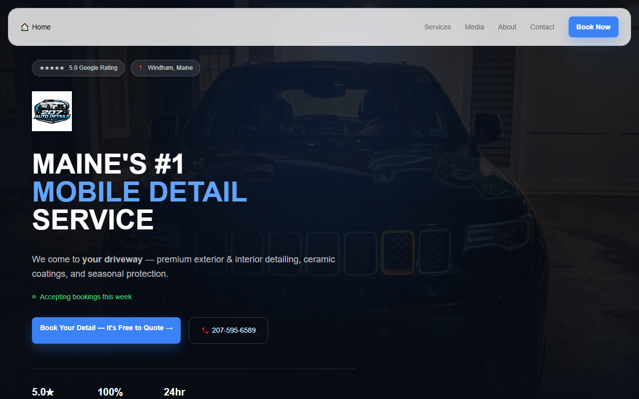207autodetails.com screenshot