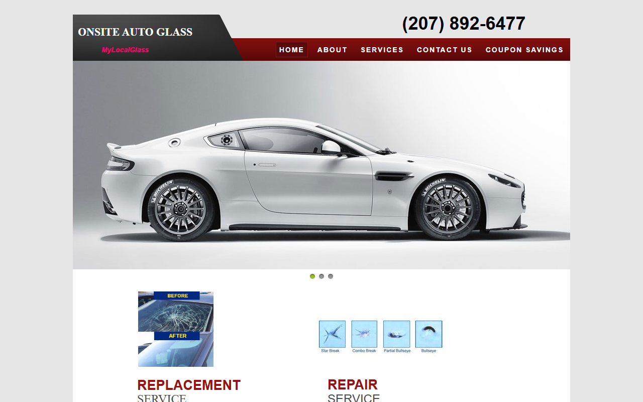207autoglass.com screenshot