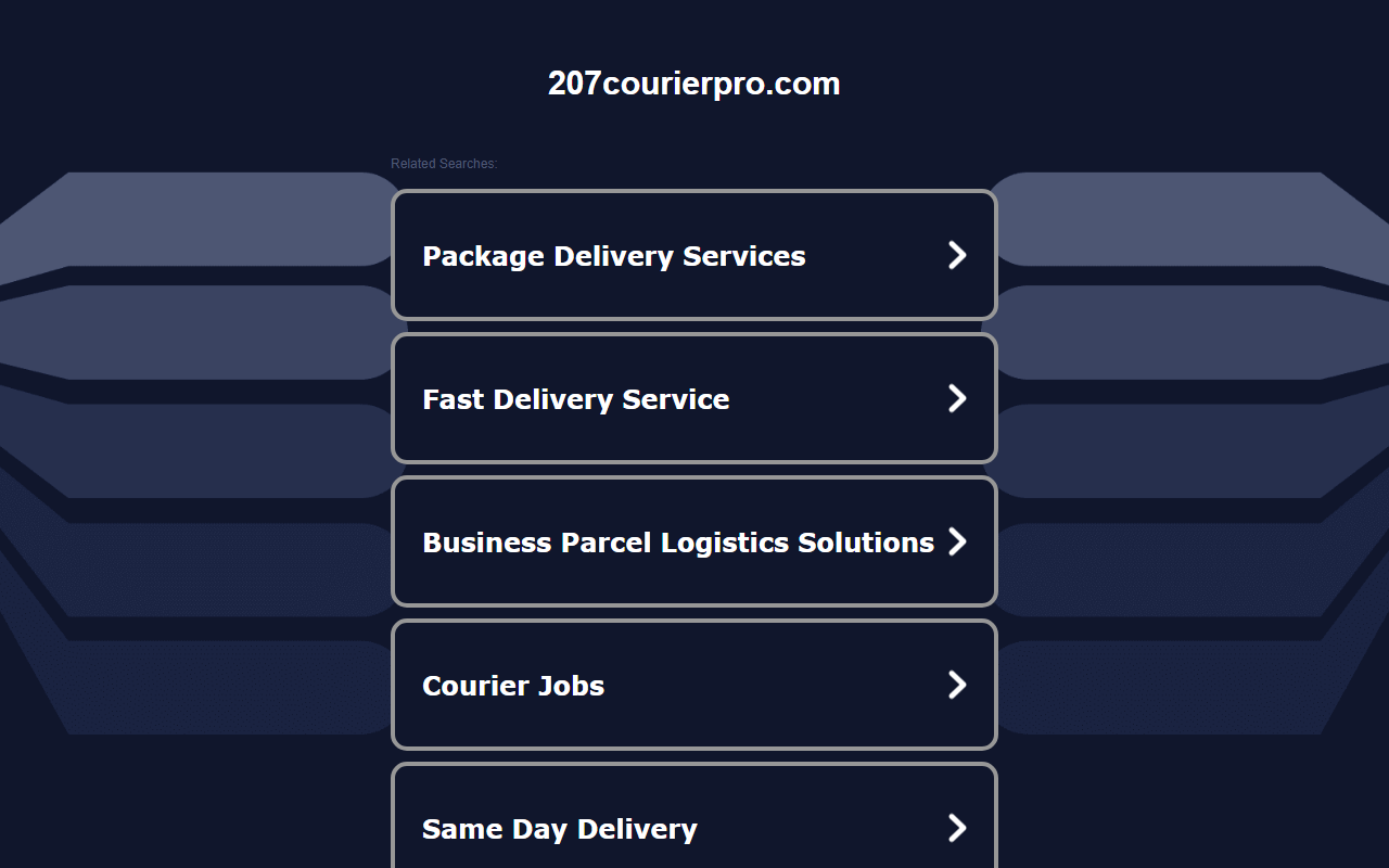 207courierpro.com screenshot