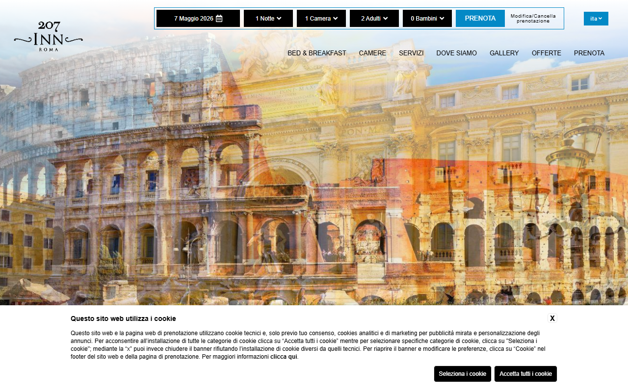 207innrome.com screenshot