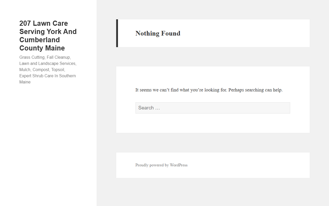 207lawncare.com screenshot
