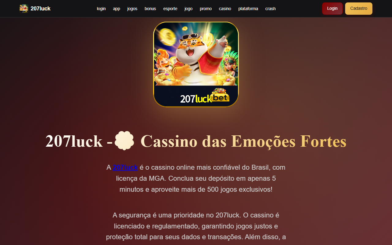 207luck-bet.com screenshot