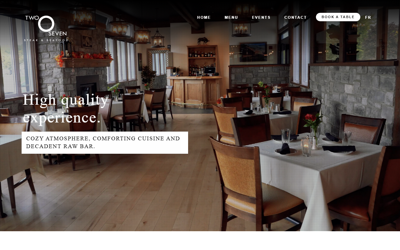 207restaurant.com screenshot
