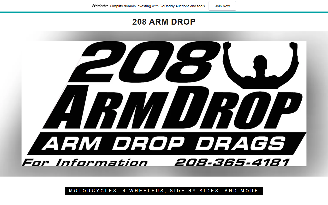 208armdrop.com screenshot