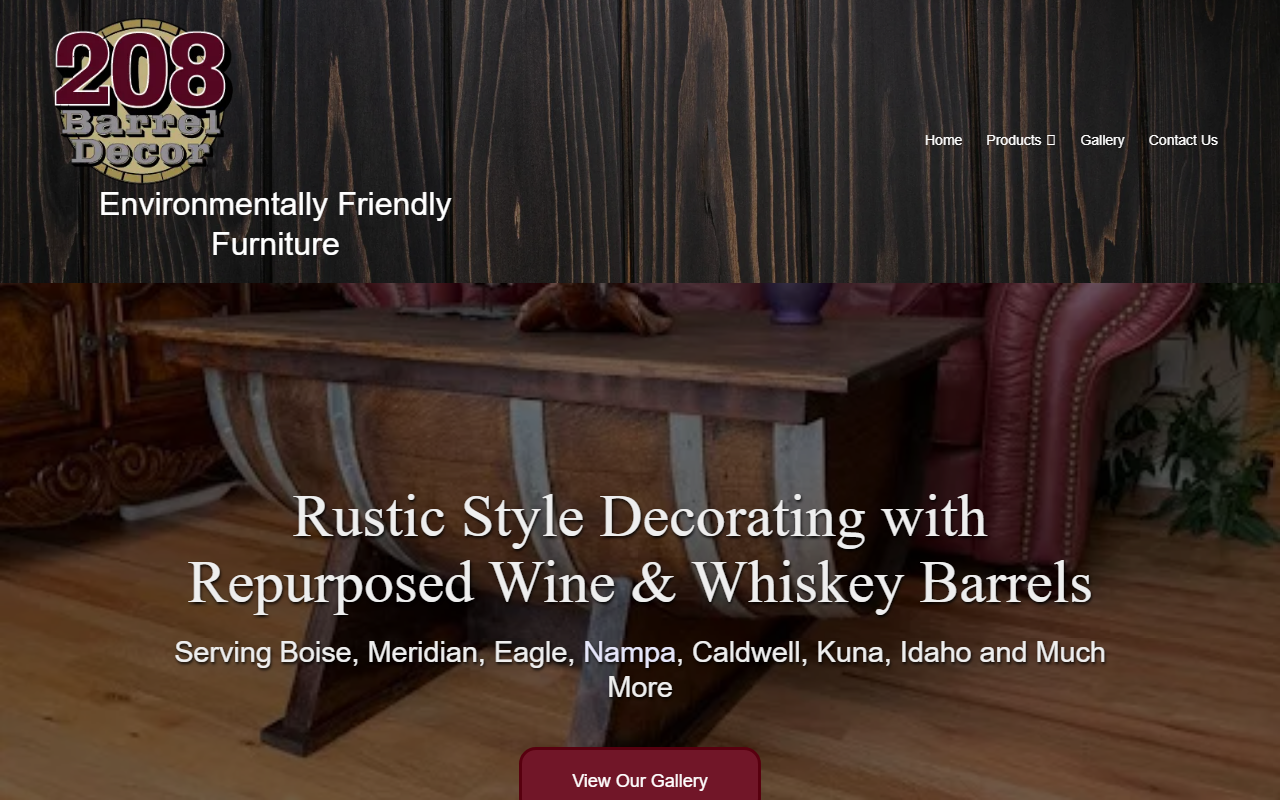 208barreldecor.com screenshot