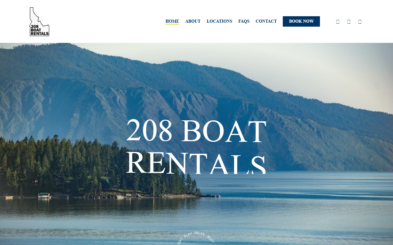 208boatrentals.com screenshot