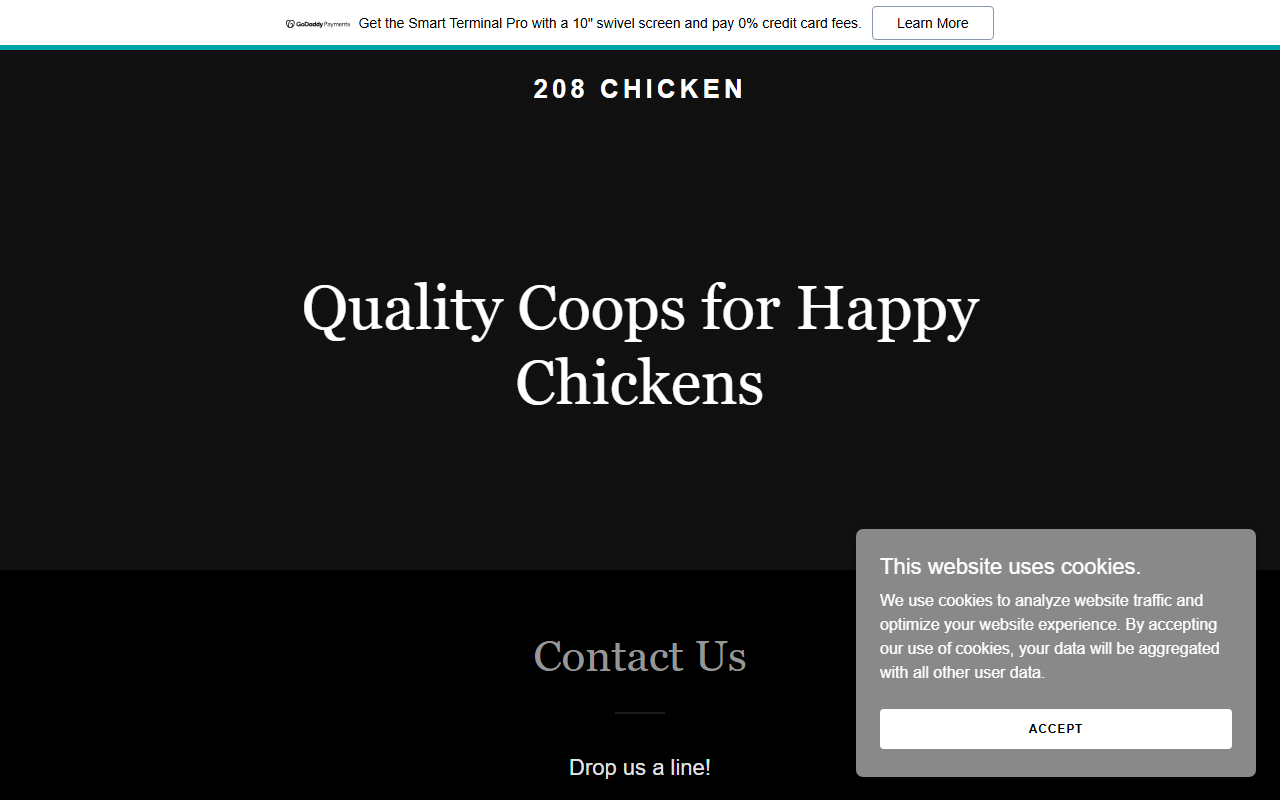 208chicken.com screenshot