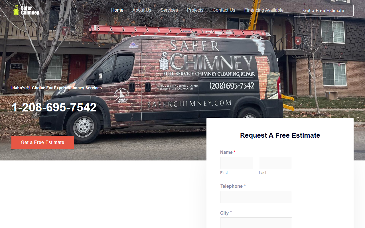 208chimney.com screenshot