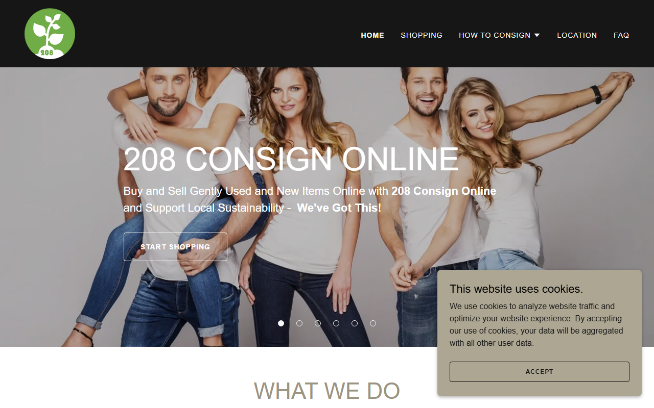 208consignonline.com screenshot