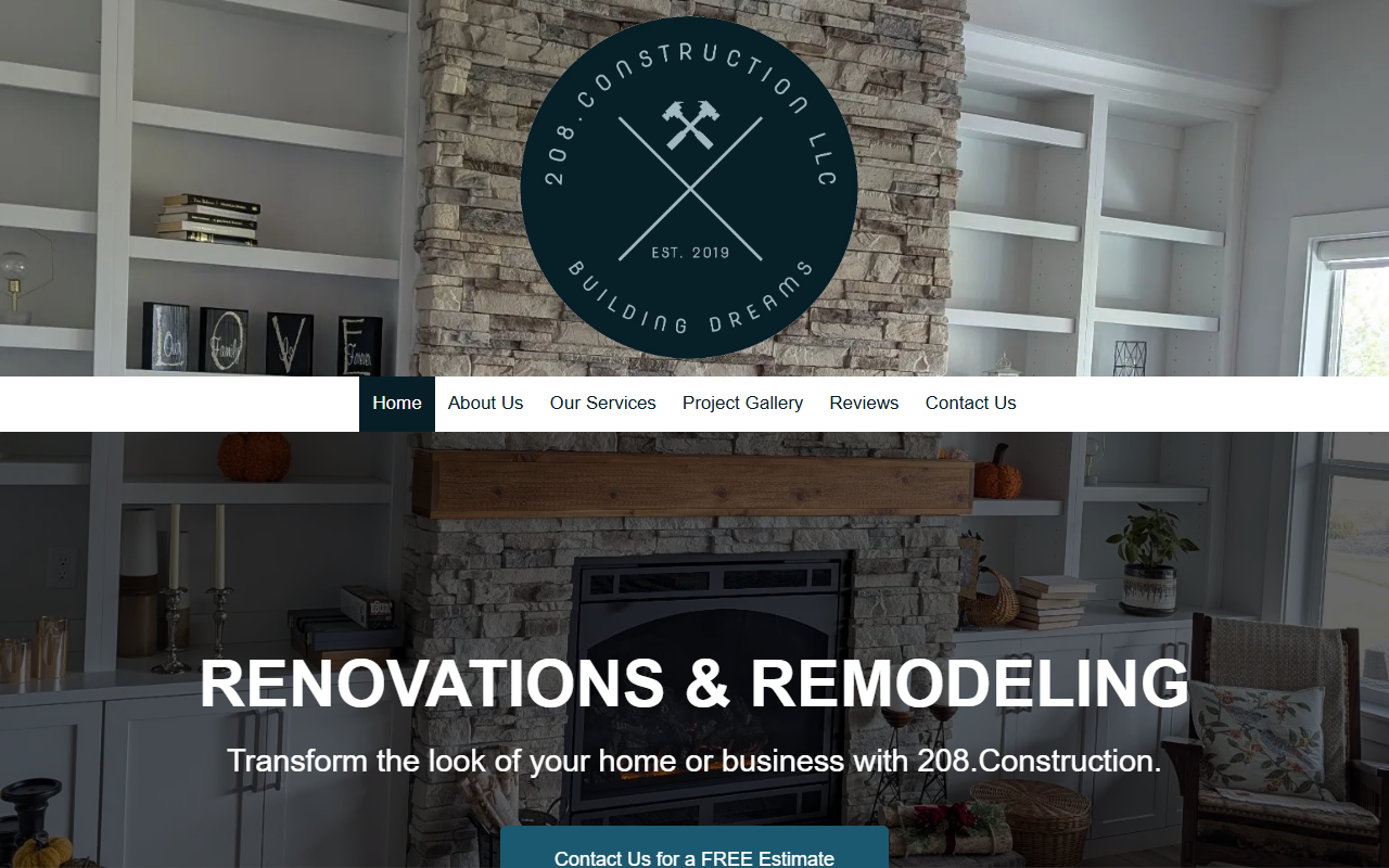 208construction.com screenshot
