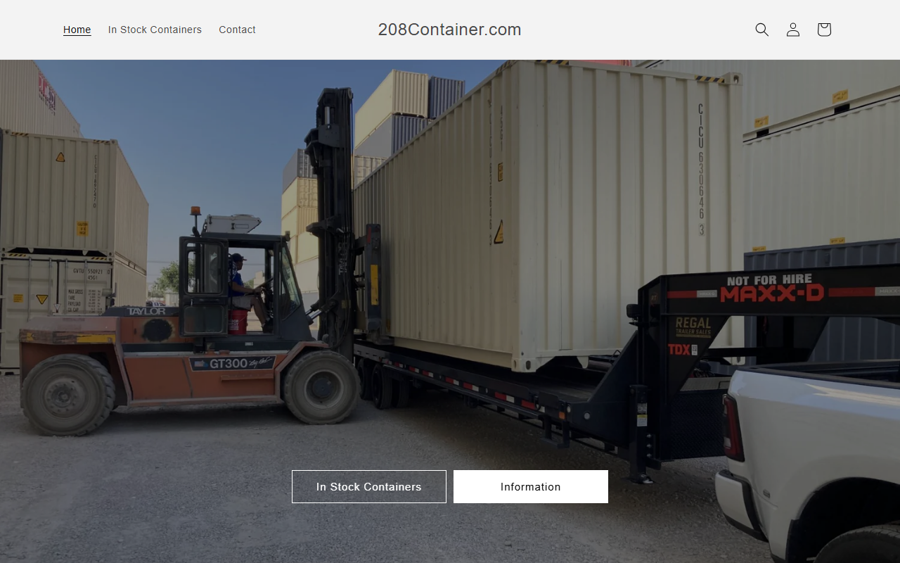 208container.com screenshot