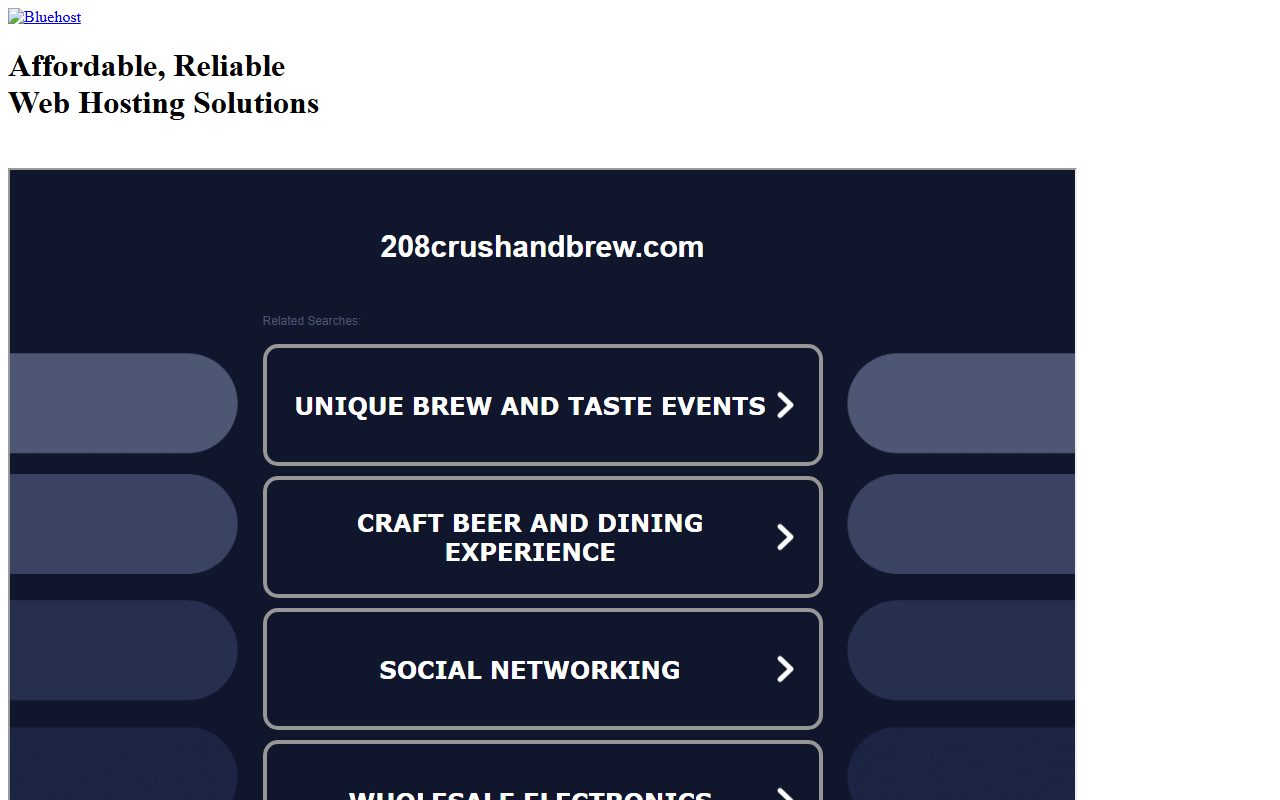 208crushandbrew.com screenshot
