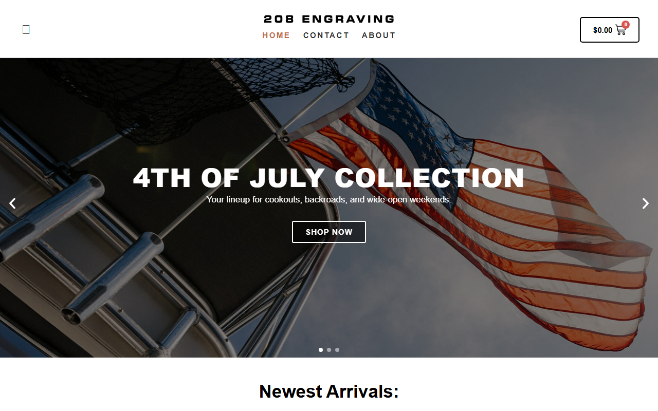 208engraving.com screenshot