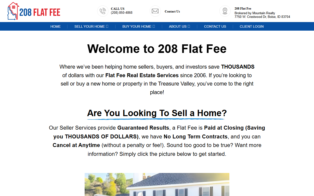 208flatfee.com screenshot