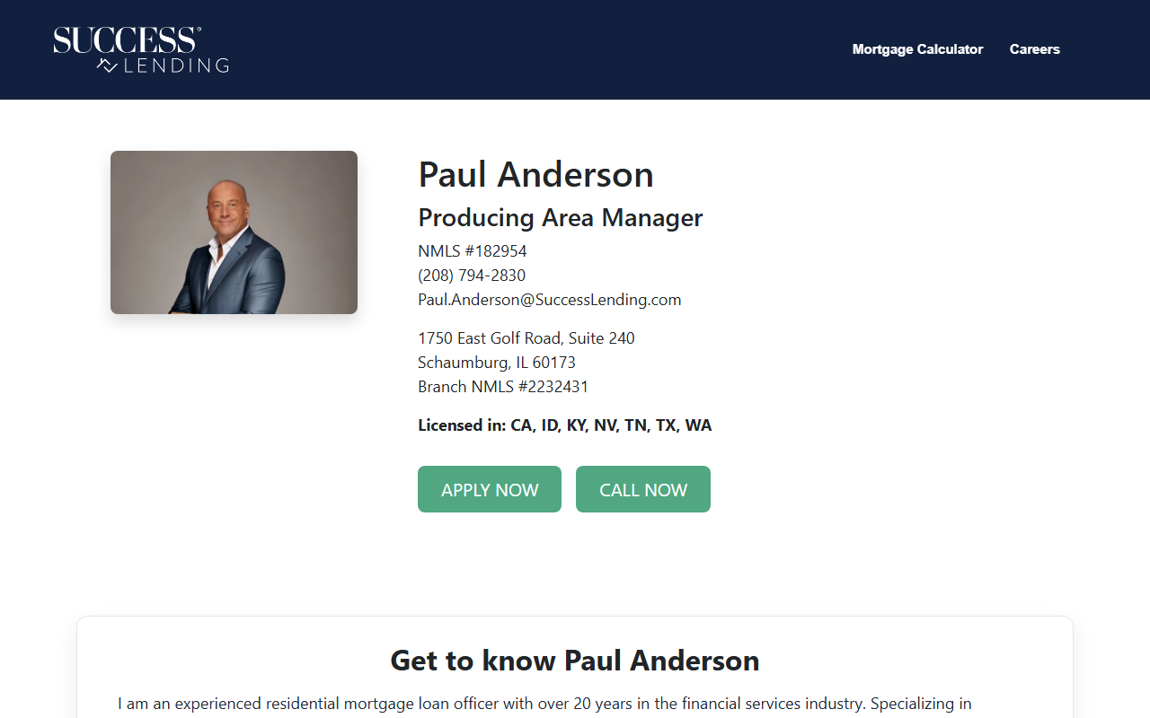 208homeloans.com screenshot