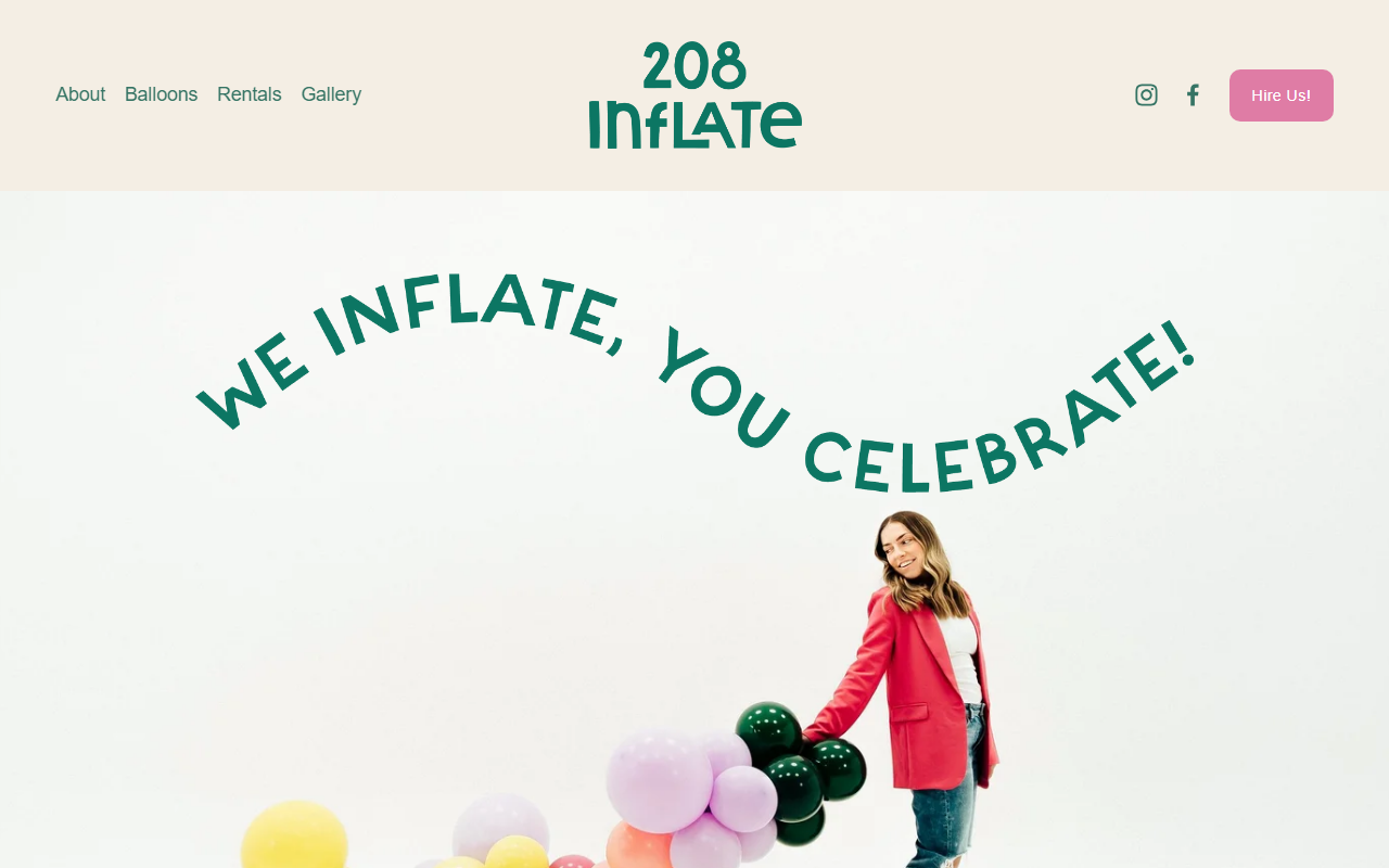 208inflate.com screenshot