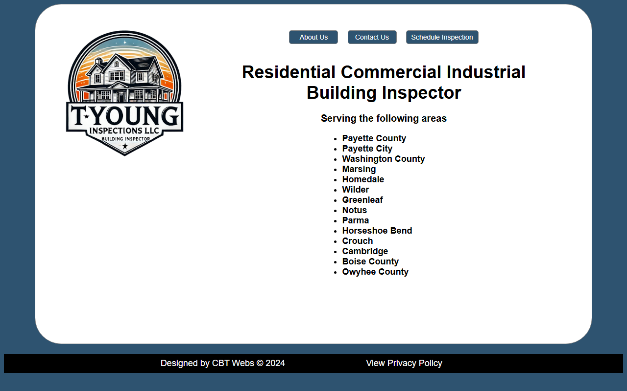 208inspection.com screenshot