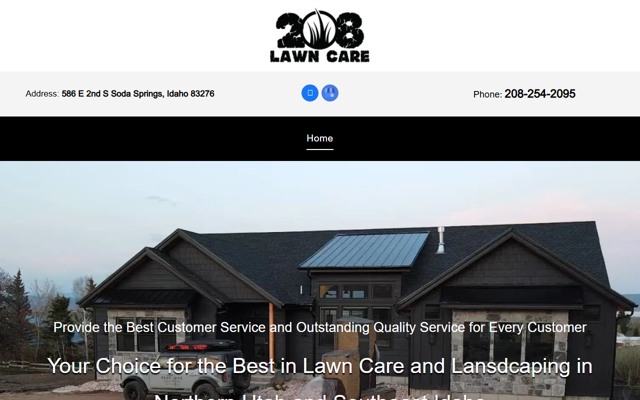 208lawncare.com screenshot