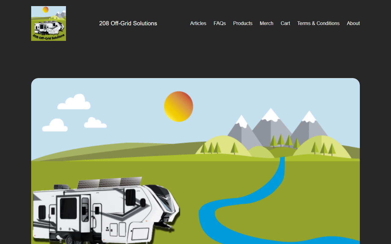 208offgrid.com screenshot