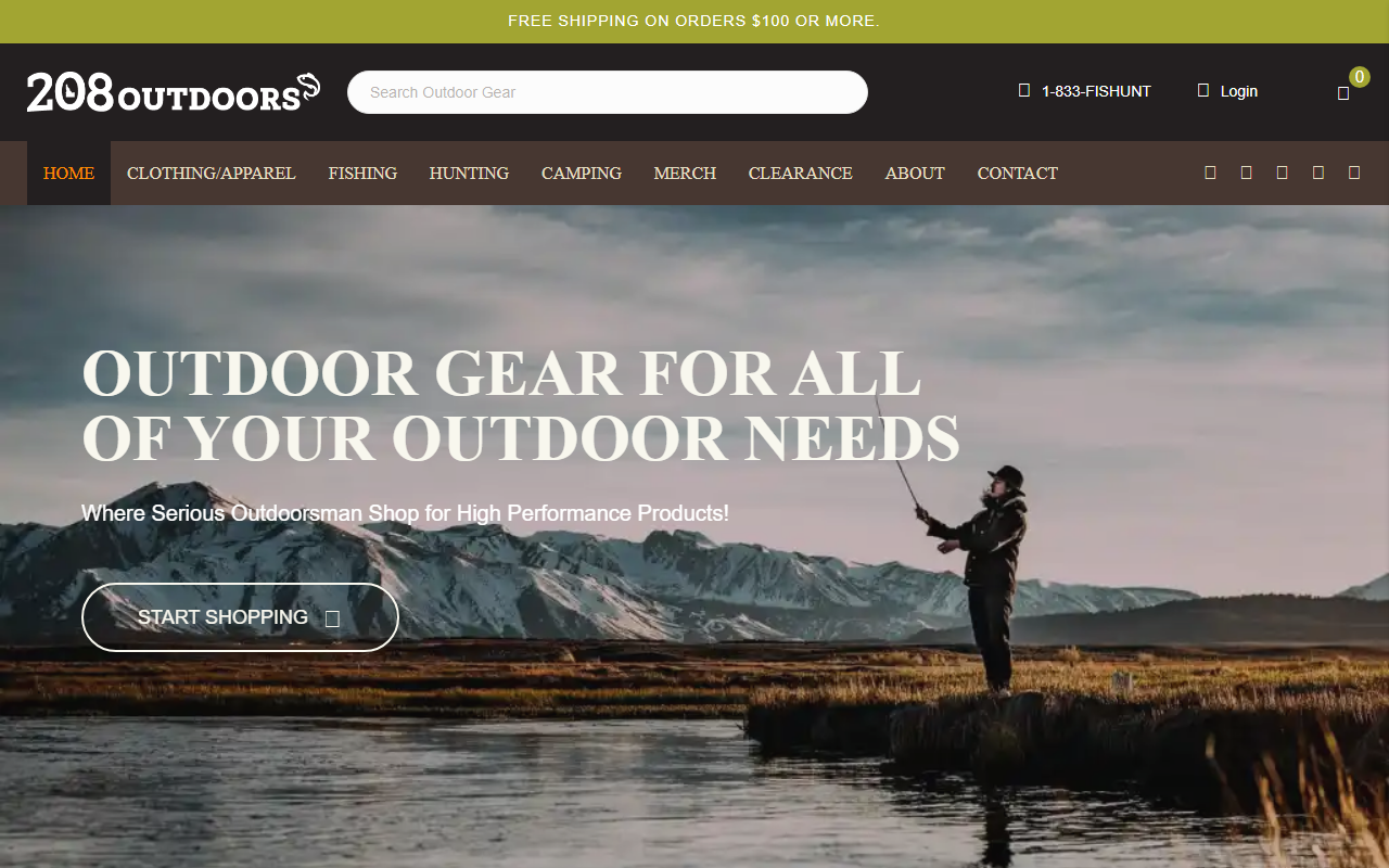 208outdoors.com screenshot