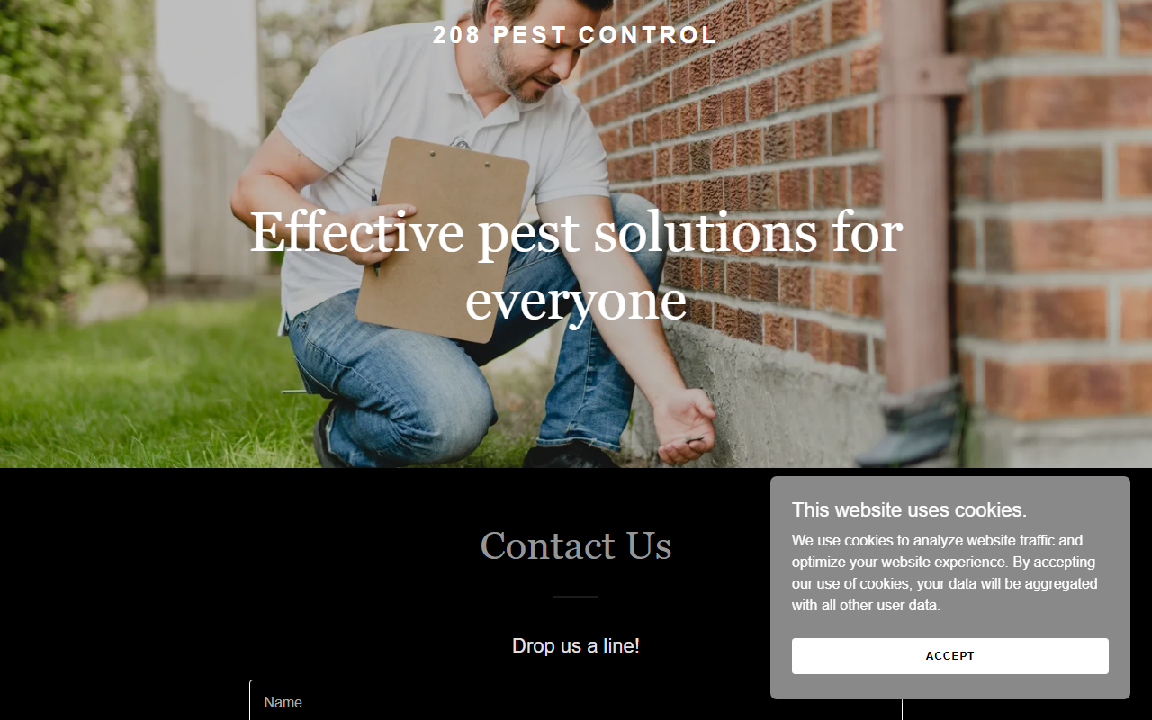 208pestcontrol.com screenshot