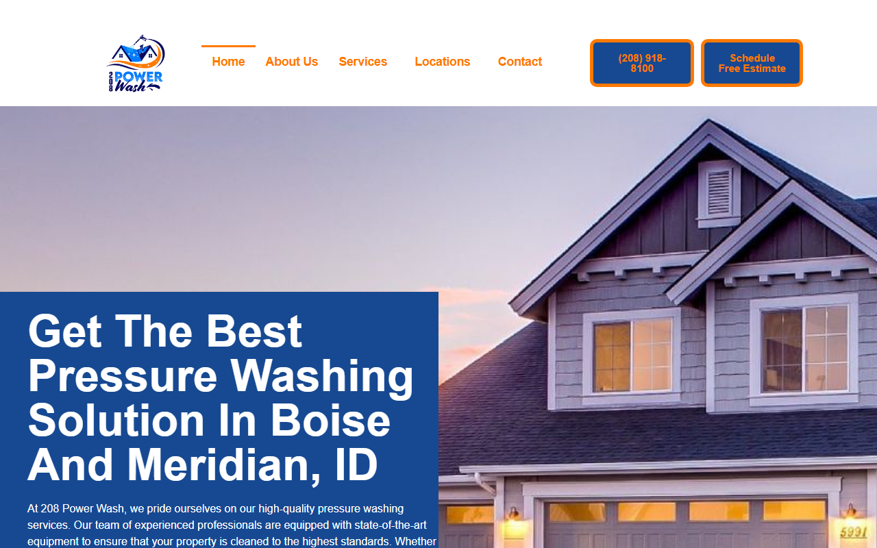 208powerwash.com screenshot